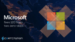 Microsoft fixes 120 flaws, two zero-days
